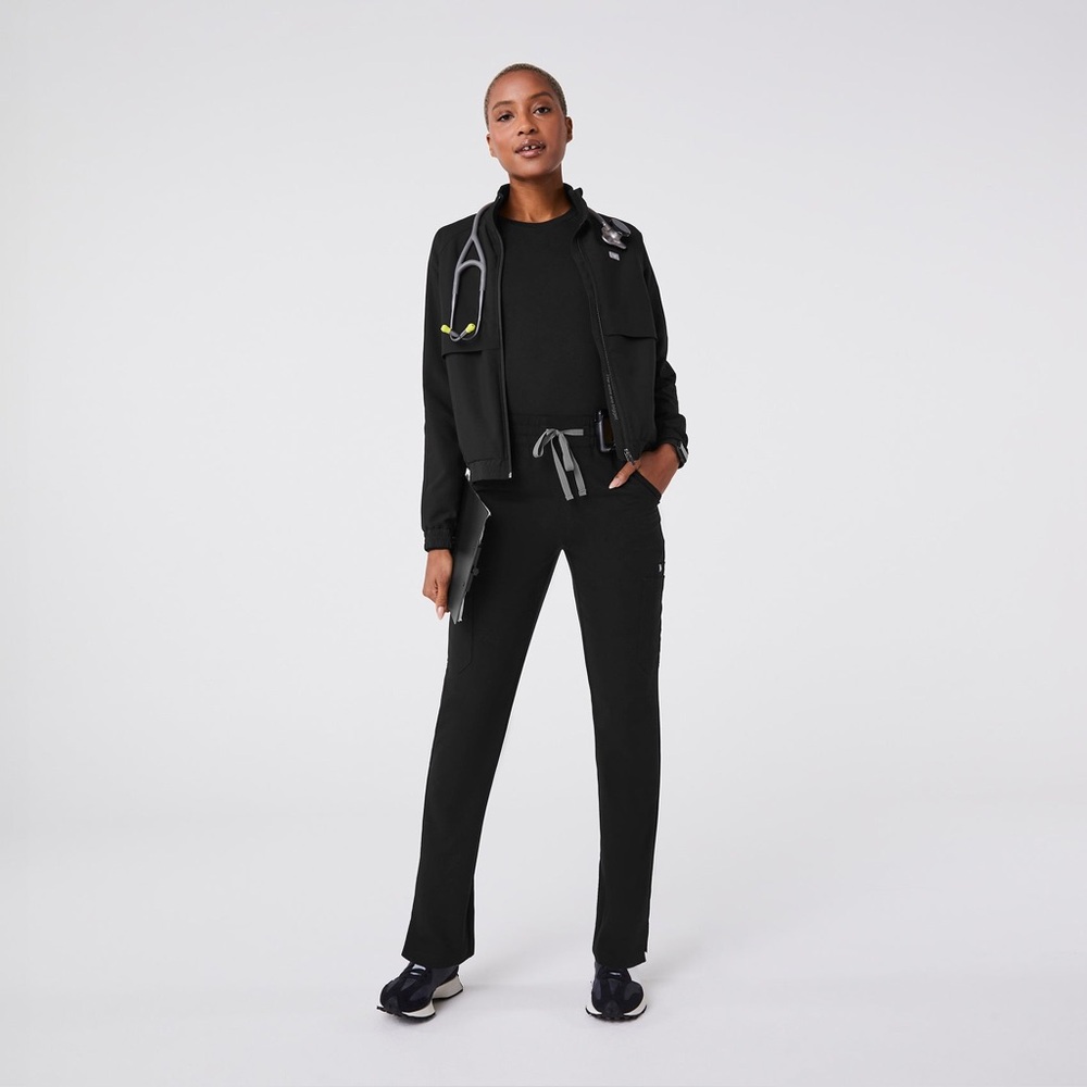 FIGS Dowa Pants + Catarina Top Scrub Set M Black